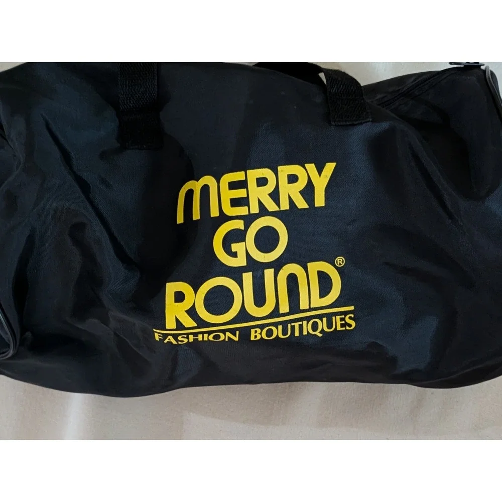 1989 Merry Go Round Baltimore Blast 10th Anniversary Duffel Gym Bag 16 x 9 In